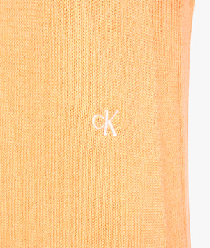 Knitted tank dress in crushed orange