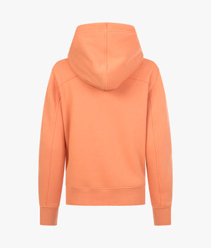 Monogram hoodie in tropical orange