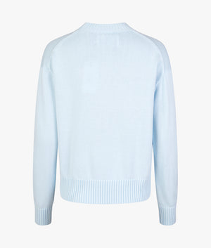 CK Embroidered badge knit in keepsake blue