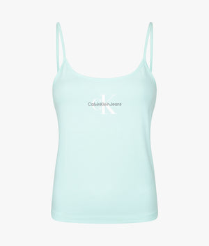 Monologo strappy tank top in blue tint