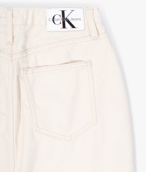 Maxi cargo skirt in light denim