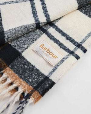 Deanna tartan scarf in hessian