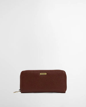 Birch leather purse in brown