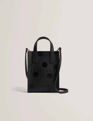 Dottana polka dot mini icon bag in black