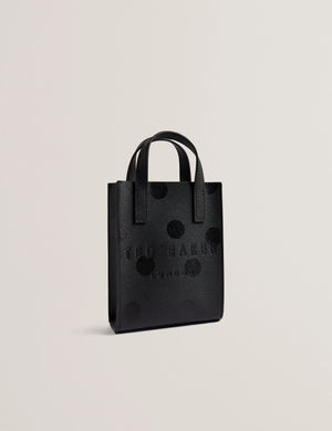 Dottana polka dot mini icon bag in black