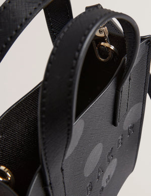 Dottana polka dot mini icon bag in black