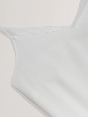 Lulea chiffon insert cami top in ivory