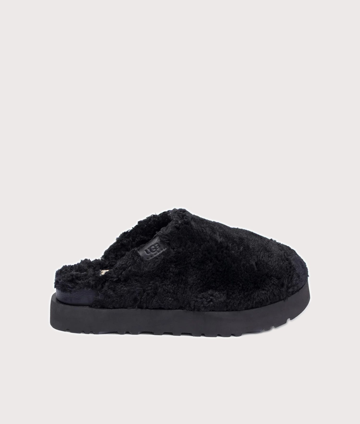 Ugg | Fuzz sugar slide in black | EQVVS Womens
