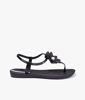 Flora sandal in black pearl