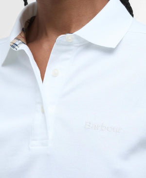 Bowford polo top in white