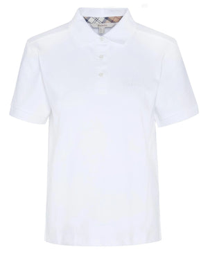 Bowford polo top in white