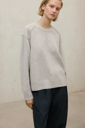 Mocan knit in oat melange