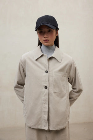 Cotana cord overshirt in oat