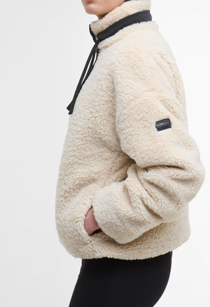 Palma fleece in jasmine and black