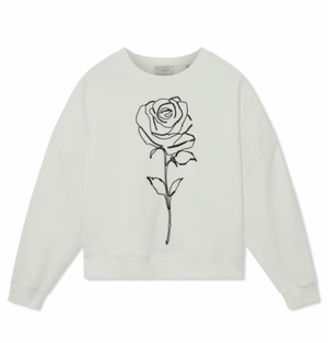 Marssia printed sweatshirt in ivory