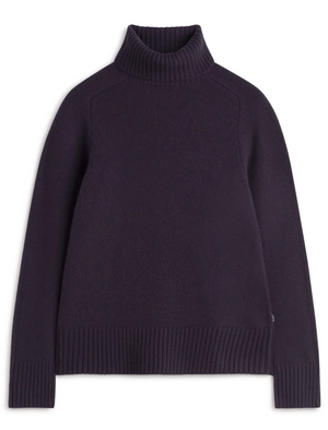 Caqui roll neck knit in blueberry