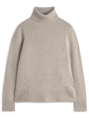 Caqui roll neck knit in oat melange
