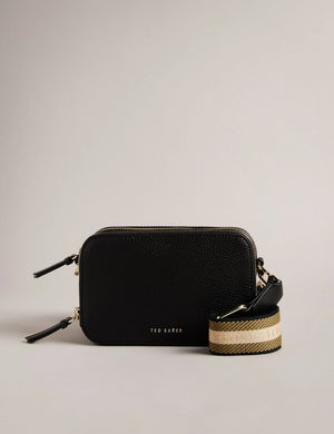 Stunna mini webbing crossbody in black