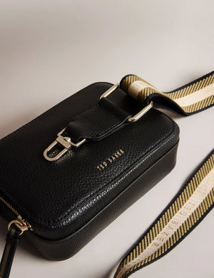 Stunna mini webbing crossbody in black