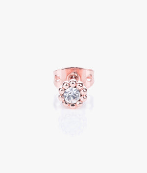 Perella crystal nano stud earrings in rose gold