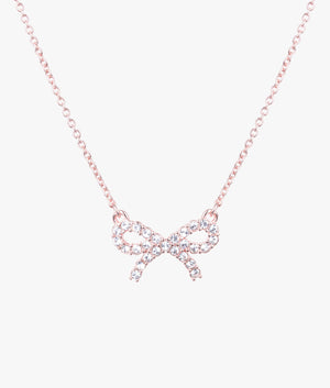 Talula twinkle bow pendant in rose gold