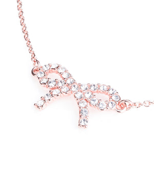 Tulliat twinkle bow bracelet in rose gold