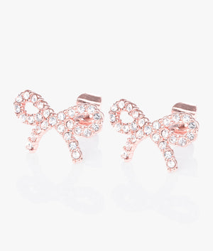 Tarlay twinkle bow stud in rose gold