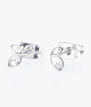 Sereno serpentine crystal nano stud earrings in silver