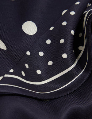 Veiraa knot detail sleeveless top in navy
