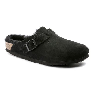 Boston shearling suede in black
