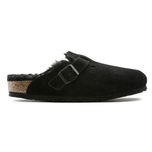 Boston shearling suede in black