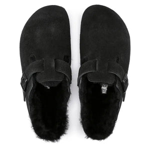 Boston shearling suede in black