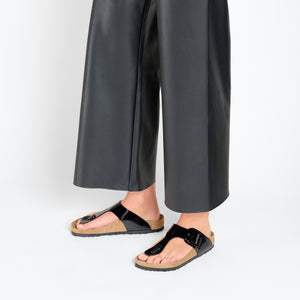 Gizeh birko flor big buckle in patent black