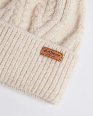 Elsdon beanie in eggshell