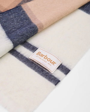 Rosefield tartan scarf in hessian tartan