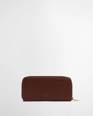 Birch leather purse in brown