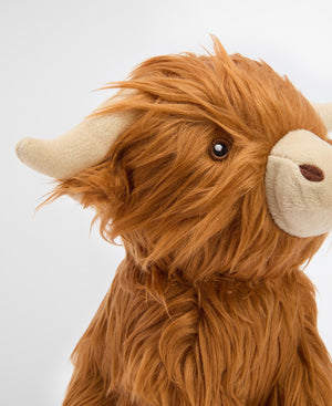 Highland cow dog toy
