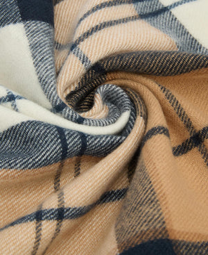 Hailes tartan scarf in hessian