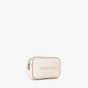 Wilk camera bag in ecru and taupe