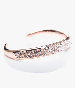 Pave Crystal Cuff in rose gold