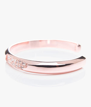 Sparkling Narrow Cuff in Rose Gold