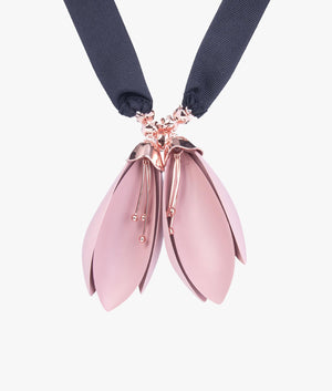Mariam Magnolia ribbon pendant