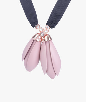 Mariam Magnolia ribbon pendant