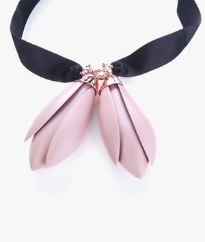Mariam Magnolia ribbon pendant