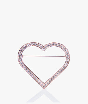 Estrada enchanted heart brooch in rose gold