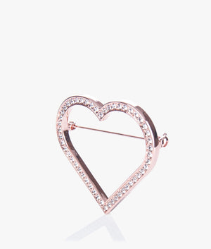 Estrada enchanted heart brooch in rose gold