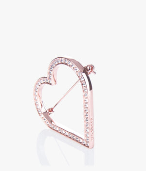 Estrada enchanted heart brooch in rose gold
