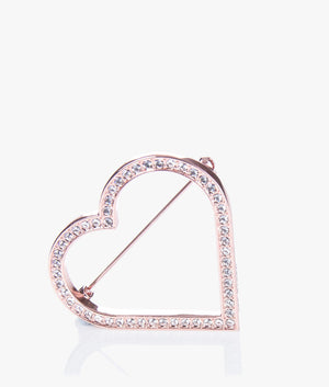 Estrada enchanted heart brooch in rose gold