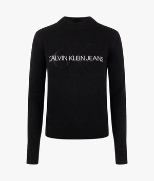 Monogram lofty sweat in black