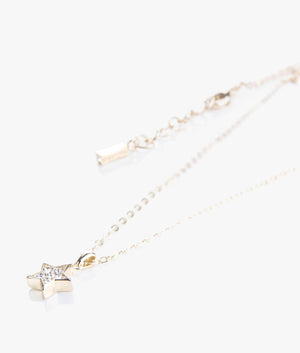 Saigi pave shooting star pendant in pale gold